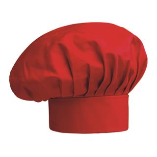 Kuharska kapa / visoka / rdeča