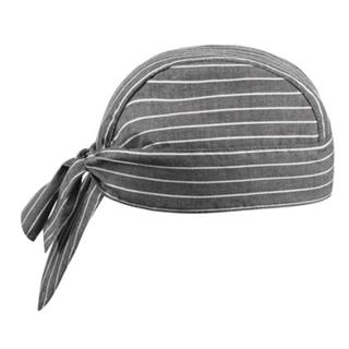 Kuharska čepica / bandana / new grey stripe